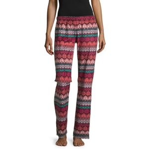 Flirtitude Fleece Pattern Pajama Pants - Juniors